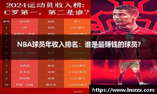 NBA球员年收入排名：谁是最赚钱的球员？